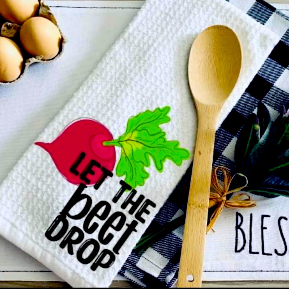 Let the beet drop kitchen towel
